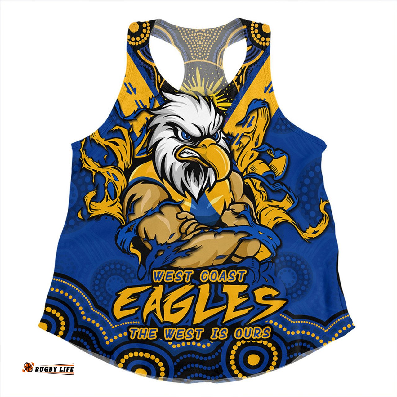 Amazing Aussie West Coast Eagles Ripped Legacy of the Game Women Tank Top