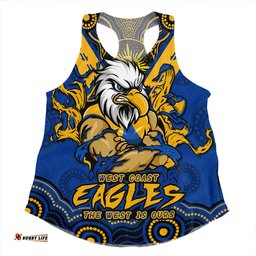 Amazing Aussie West Coast Eagles Ripped Legacy of the Game Women Tank Top