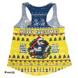 Amazing Aussie North Queensland Cowboys Christmas Custom Chrissie Spirit Women Tank Top