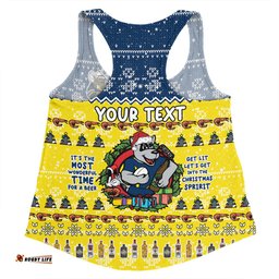 Amazing Aussie North Queensland Cowboys Christmas Custom Chrissie Spirit Women Tank Top
