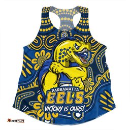 Amazing Aussie Parramatta Eels Aboriginal Inspired Tough Fan Rugby For Life Women Tank Top
