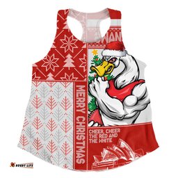 Amazing Aussie Sydney Swans Merry Christmas Knit Style Festive Spirit Women Tank Top