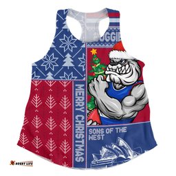 Amazing Aussie Western Bulldogs Merry Christmas Knit Style Festive Spirit Women Tank Top