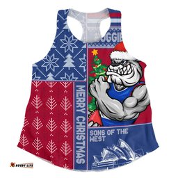 Amazing Aussie Western Bulldogs Merry Christmas Knit Style Festive Spirit Women Tank Top
