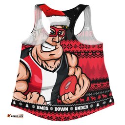 Amazing Aussie St Kilda Merry Christmas Down Under Footy Power Style Women Tank Top