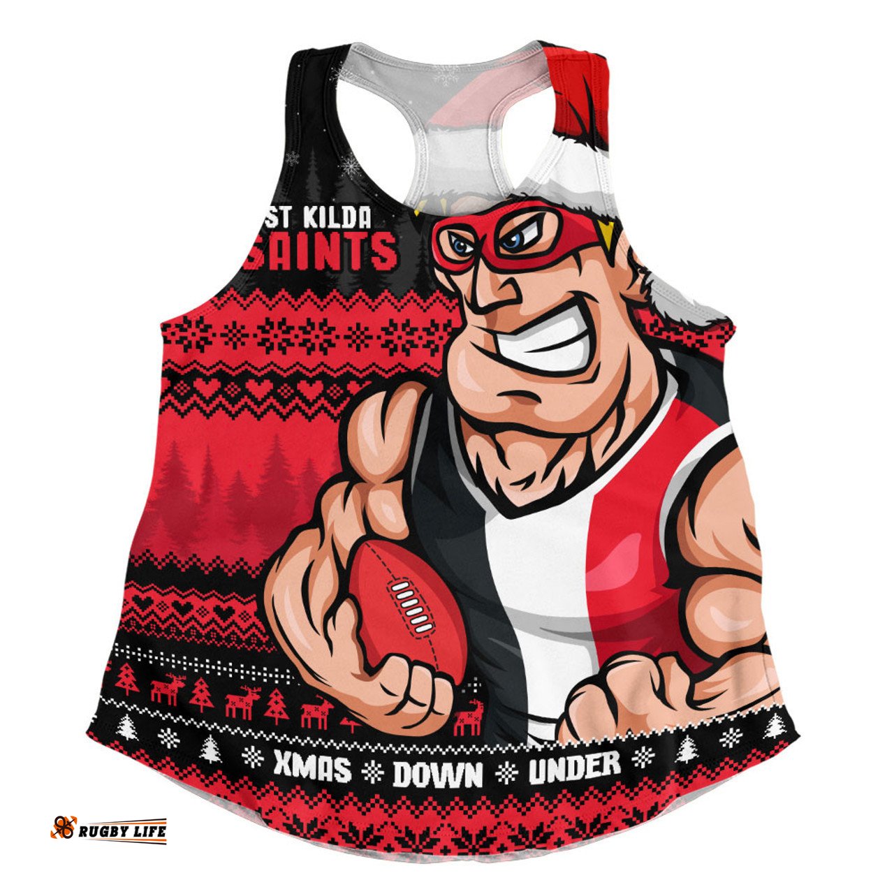 Amazing Aussie St Kilda Merry Christmas Down Under Footy Power Style Women Tank Top