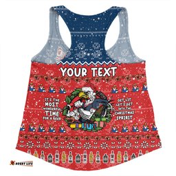 Amazing Aussie Sydney Roosters Christmas Custom Chrissie Spirit Women Tank Top