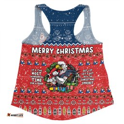 Amazing Aussie Sydney Roosters Christmas Custom Chrissie Spirit Women Tank Top