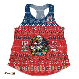 Amazing Aussie Sydney Roosters Christmas Custom Chrissie Spirit Women Tank Top