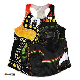 Amazing Aussie Penrith Panthers NAIDOC Indigenous Warrior Spirit Women Tank Top
