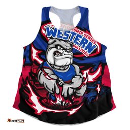 Amazing Aussie Western Bulldogs Premiership Series Flame Edition Women Tank Top