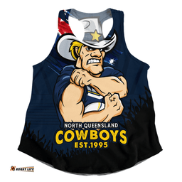 Amazing Aussie North Queensland Cowboys Heart Of A Fighter Tough And Fearless Women Tank Top