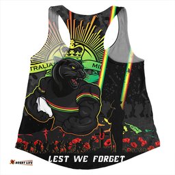 Amazing Aussie Penrith Panthers Anzac Day Lest We Forget Strong Fighting Spirit Women Tank Top