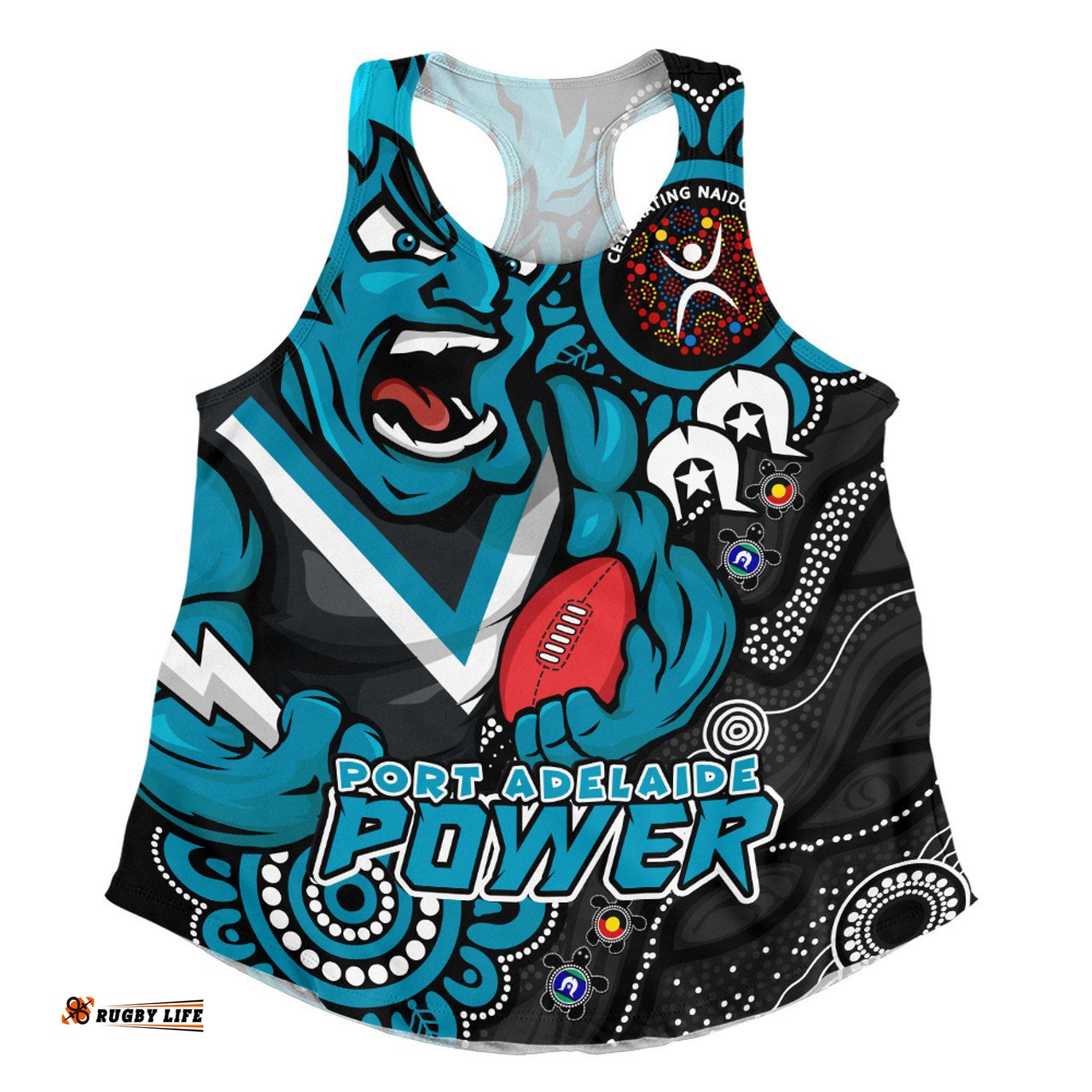 Amazing Aussie Port Adelaide Power Through Generations NAIDOC Edition Women Tank Top