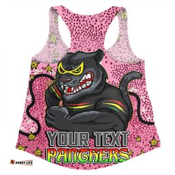 Amazing Aussie Penrith Panthers Custom Team With Dot And Star Patterns For Tough Fan Women Tank Top