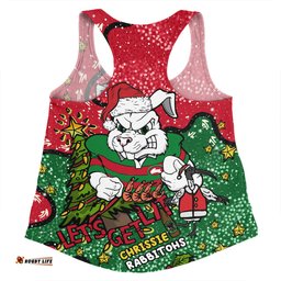 Amazing Aussie South Sydney Rabbitohs Custom Let's Get Lit Chrisse Pressie Women Tank Top