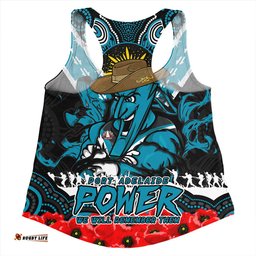 Amazing Aussie Port Adelaide Ripped Legacy Of The Game The ANZAC Spirit Lives On Women Tank Top