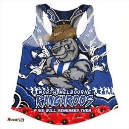 Amazing Aussie North Melbourne Ripped Legacy Of The Game The ANZAC Spirit Lives On Women Tank Top