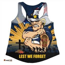 Amazing Aussie North Queensland Cowboys Fearless ANZAC Defender Women Tank Top