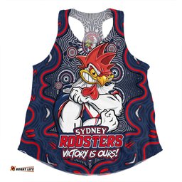 Amazing Aussie Sydney Roosters Aboriginal Pattern Inspired Victory Is Ours Women Tank Top