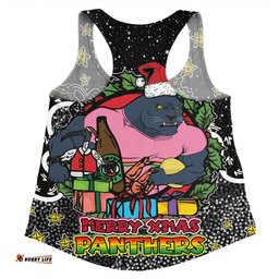 Amazing Aussie Penrith Panthers Christmas Custom Merry Christmas Our Beloved Team With Aboriginal Dot Art Pattern Women Tank Top