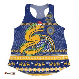Amazing Aussie Parramatta Eels Christmas Custom Ugly Xmas And Aboriginal Patterns For Die Hard Fan Women Tank Top