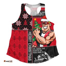 Amazing Aussie St Kilda Merry Christmas Knit Style Festive Spirit Women Tank Top
