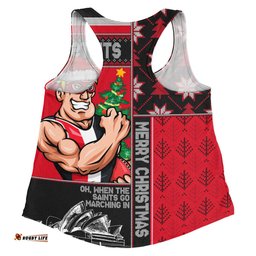 Amazing Aussie St Kilda Merry Christmas Knit Style Festive Spirit Women Tank Top