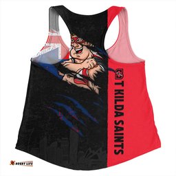 Amazing Aussie St Kilda Burning Passion Of Power Scratch Style Women Tank Top