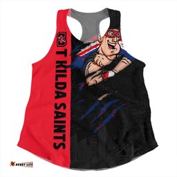 Amazing Aussie St Kilda Burning Passion Of Power Scratch Style Women Tank Top