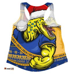 Amazing Aussie Parramatta Eels Ugly Knit Style For Christmas Game Fans Women Tank Top