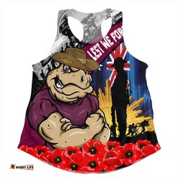 Amazing Aussie Queensland Maroons United In Spirit Anzac Day Tribute Women Tank Top