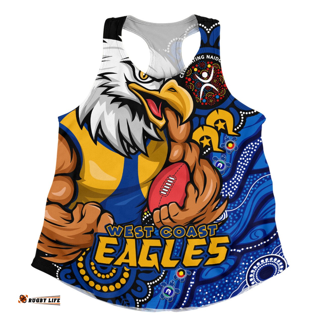 Amazing Aussie West Coast Eagles Power Through Generations NAIDOC Edition Women Tank Top