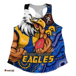 Amazing Aussie West Coast Eagles Power Through Generations NAIDOC Edition Women Tank Top