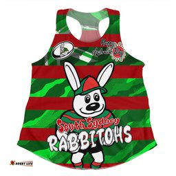 Amazing Aussie South Sydney Rabbitohs Happy Australia Day We Are One And Free V2 Women Tank Top