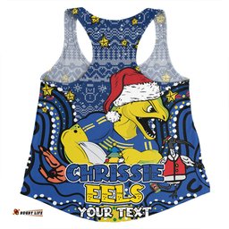 Amazing Aussie Parramatta Eels Christmas Custom Christmas Knit Patterns Vintage Jersey Ugly Women Tank Top