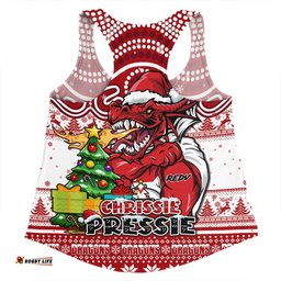Amazing Aussie St. George Illawarra Dragons Aussie Ugly Christmas For Die Hard Fan Supporters Women Tank Top
