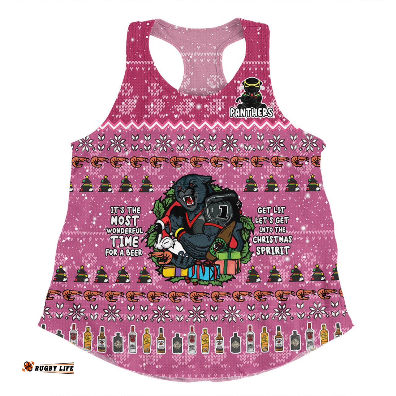 Amazing Aussie Penrith Panthers Christmas Custom Chrissie Spirit Women Tank Top