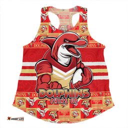 Amazing Aussie Redcliffe Dolphins Champion���s Pride Comic Style Women Tank Top