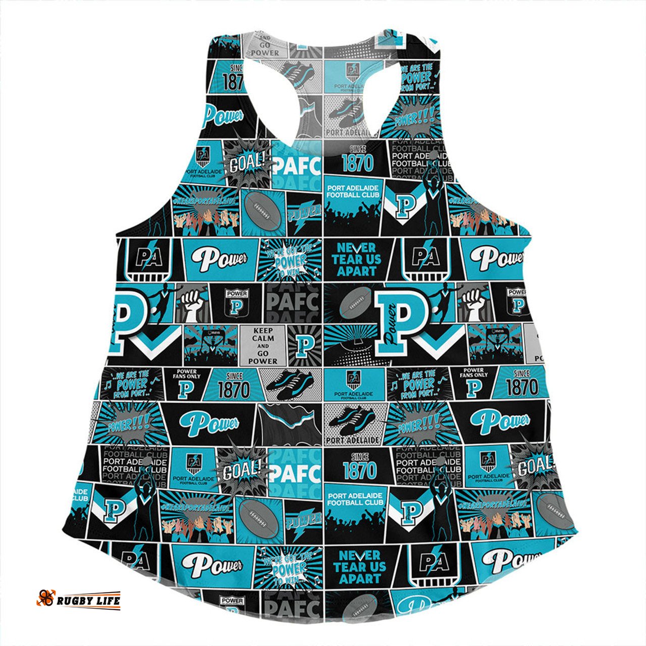 Amazing Aussie Port Adelaide Legacy Of The Pride Comic Style Women Tank Top