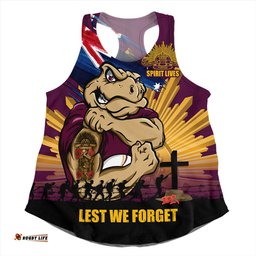 Amazing Aussie Queensland Maroons Fearless ANZAC Defender Women Tank Top