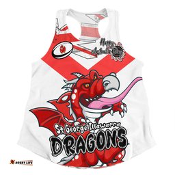 Amazing Aussie St. George Illawarra Dragons Happy Australia Day We Are One And Free Women Tank Top