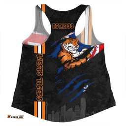 Amazing Aussie Wests Tigers Happy Australia Day Flag Scratch Style Women Tank Top