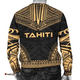Tahiti Men's Sweater - Polynesian Chief Gold Version - Bn10