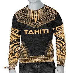 Tahiti Men's Sweater - Polynesian Chief Gold Version - Bn10