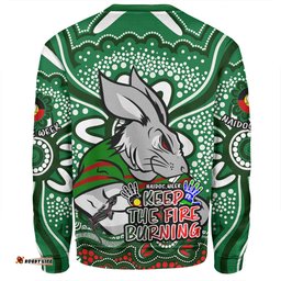 South Sydney Rabbitohs Sweatshirt Aboriginal Inspired Naidoc Week Custom For Die Hard Fan Supporters