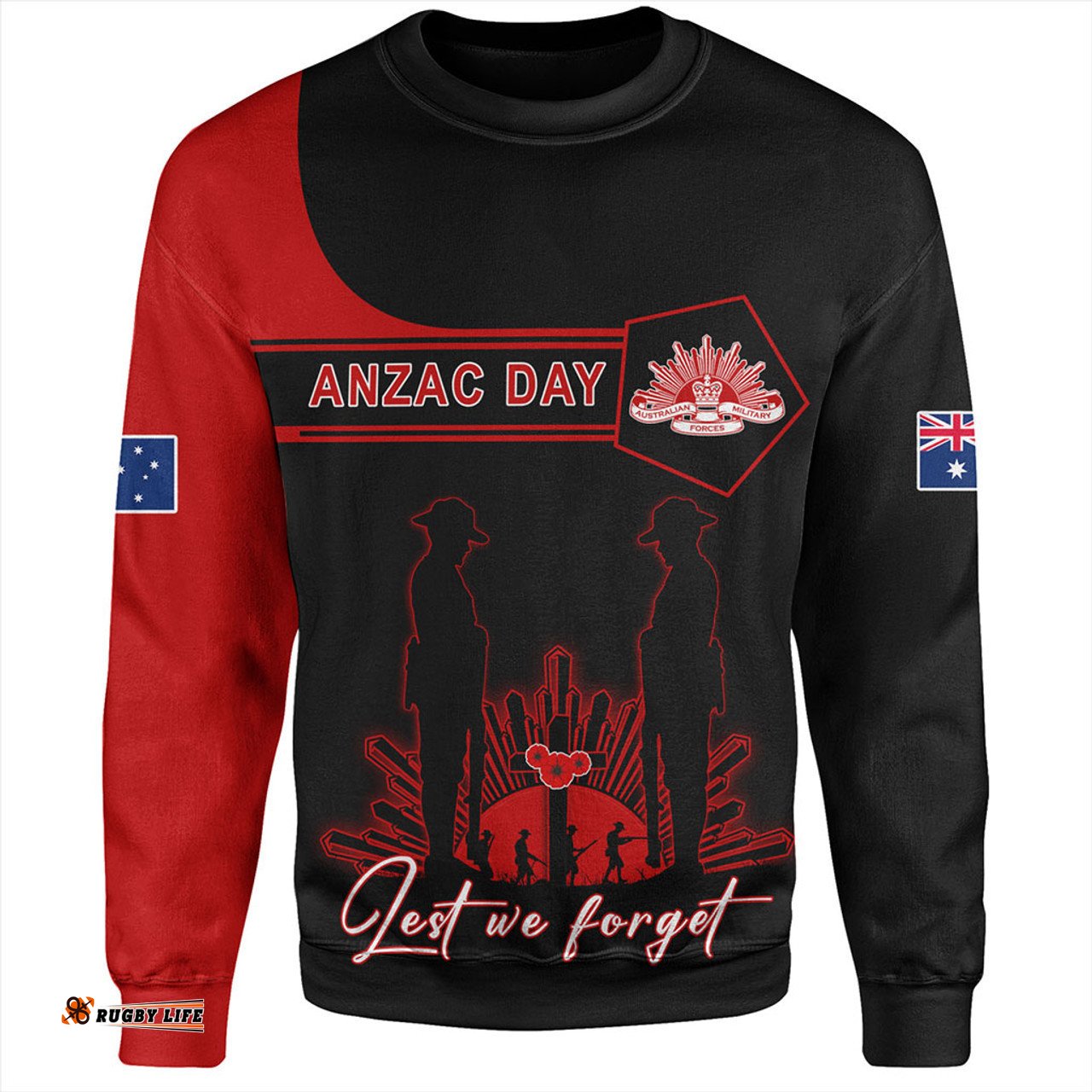 Australia Sweatshirt Anzac Day Army And Soldiers Style