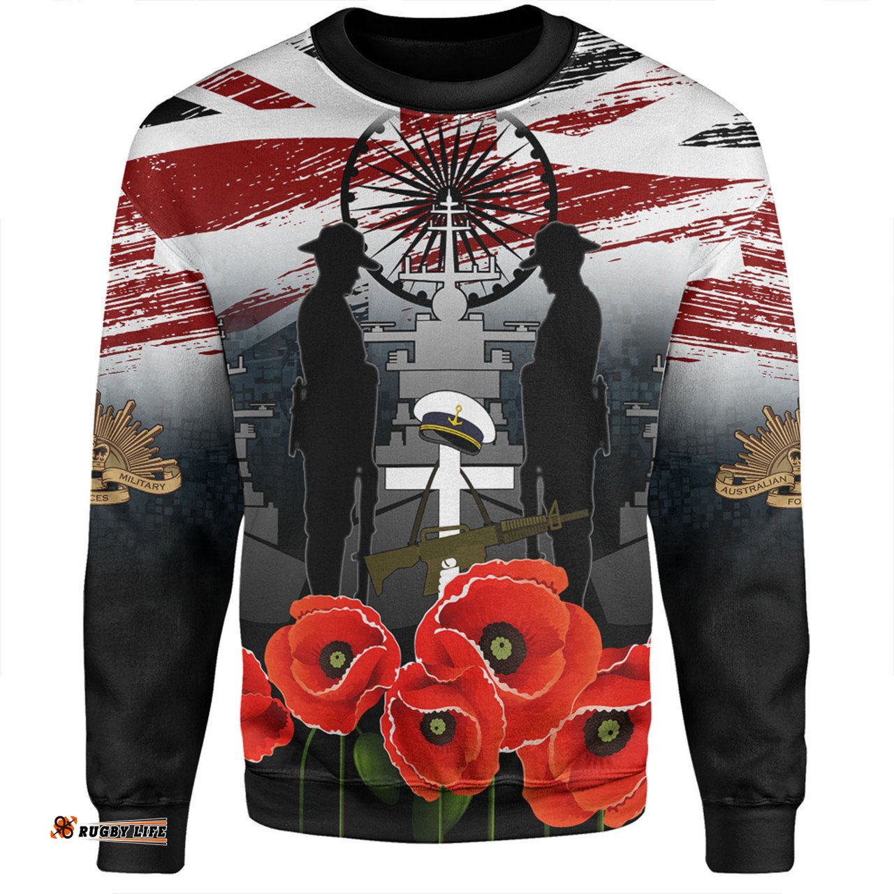 Australia Navy Force Anzac Day Custom Sweatshirt - We Thank You For Our Freedom Sweatshirt