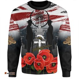 Australia Navy Force Anzac Day Custom Sweatshirt - We Thank You For Our Freedom Sweatshirt