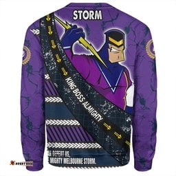 Melbourne Storm Sweatshirt - Theme Song For Rugby With Sporty Style